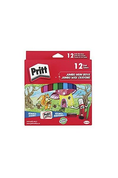 Pritt 12 Jumbo Triangle Erasable Crayons