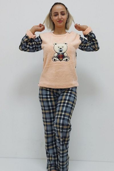 Bkmc Panda Patterned Pajama Set Powder