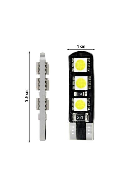 Knmaster T10 Canbus Smd 5050 6 Ledli Evrensel Beyaz Led Tekli