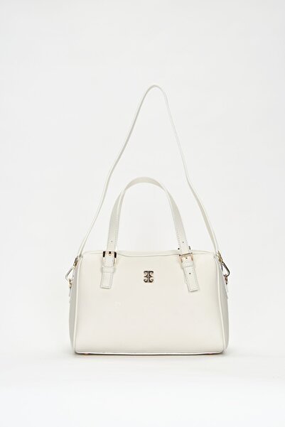 Pierre Cardin Weiße Damen-Umhängetasche mit Aufdruck 05PO22Y1532