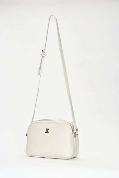 Pierre Cardin Weiße Damen-Umhängetasche mit Aufdruck 05PO22Y1536