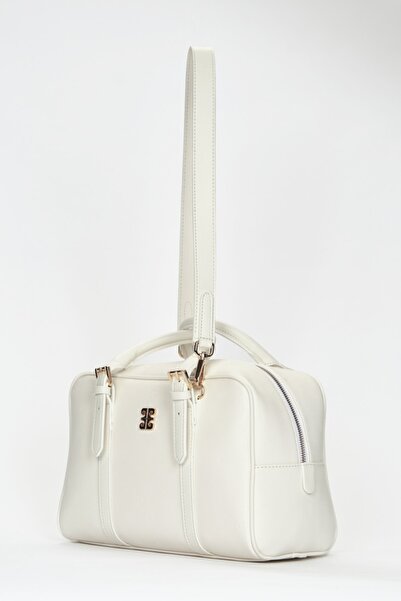 Pierre Cardin Geantă de umăr de damă albă imprimată 05PO22Y1557