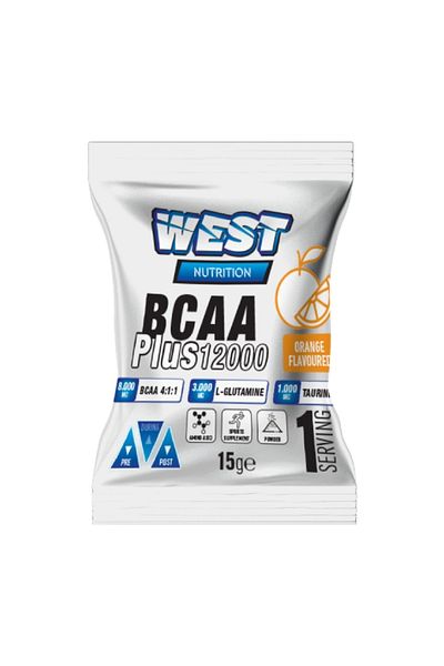 West Nutrition Bcaa 12000 Plus - Glutamine and Taurine 15 Gr Orange Flavored