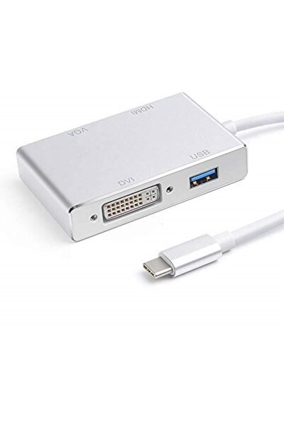 Alfais Marka: 4498 Usb 3.1 Type C To Hdmı Vga Dvi Usb 3.0 Çevirici Dönüştürücü Adaptör Kategori: Wi