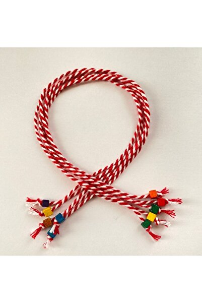 Lade Marteniçka Kırmızı Beyaz Bileklik Boncuklu 200 Bileklik-200 Kart-200