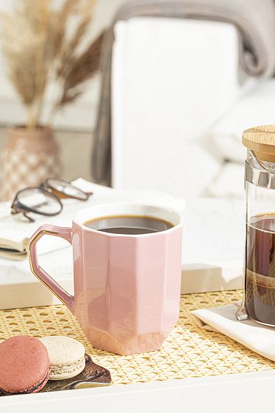 English Home Adela New Bone - 350 Ml Light Pink Mug