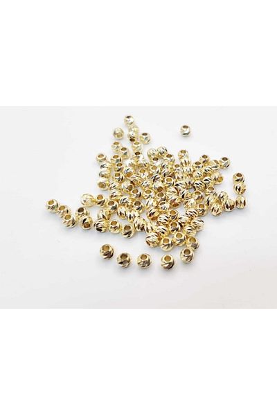 yiğit aksesuar 20 Pieces of Gold Dorica Beads No Darkening 5 Mm Spacer Apparatus