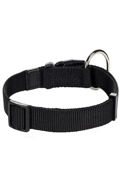 Flamingo Black Dog Collar - 40-55 cm