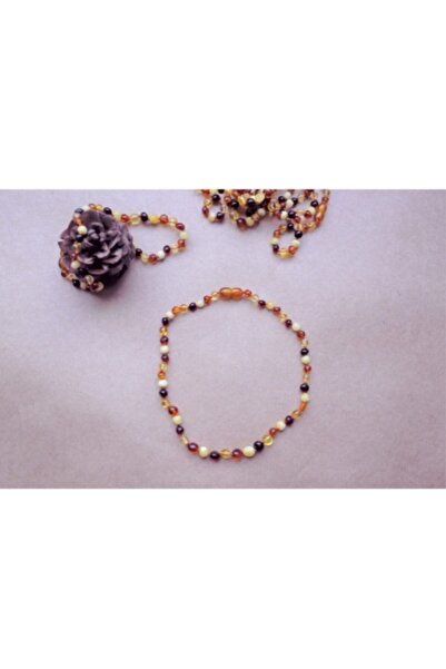 Budakoğulları Gümüş Orijinal Sertifikalı Damla Kehribar Bebek Çocuk Diş Nazar Ve Sağlık Kolyesi