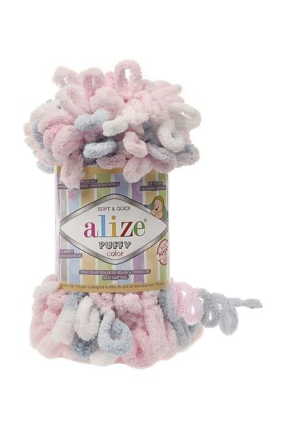 Alize Puffy Color Πλεκτό Νήμα Χεριών 5 Συσκευασία σε 1