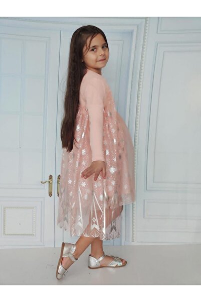 tunay moda Kristal Tül Elbise