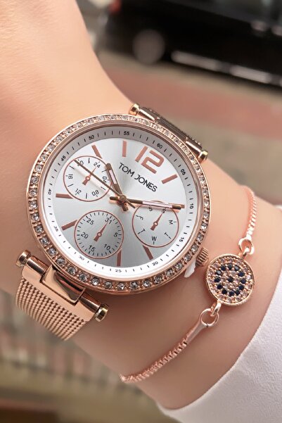 Tom Jones Kadın Kolsaatı Celık Su Gecırmez Faturalı Garantılıdır.