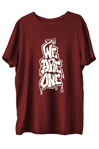 TOP GLORY Μπλουζάκι Weareone2w με εμπριμέ χτενισμένο βαμβακερό μπλουζάκι Boxer Athlete