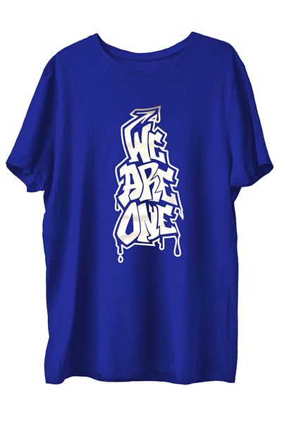 TOP GLORY Μπλουζάκι Weareone2w με εμπριμέ χτενισμένο βαμβακερό μπλουζάκι Boxer Athlete