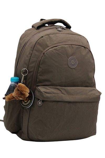 Bevitton Crinkle Waterproof Fabric Unisex School Backpack