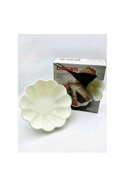 Paşabahçe White Daisy Patterned Pyrex Cake Mold 59114