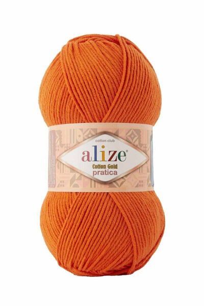 Alize Βαμβακερό χρυσό Pratica Νήμα πλεξίματος χειρός 1 Συσκευασία των 5