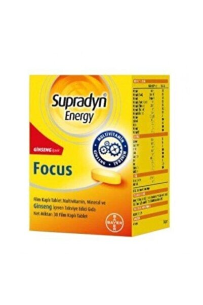 Supradyn Energy Focus 30 Tablet 8699546090419