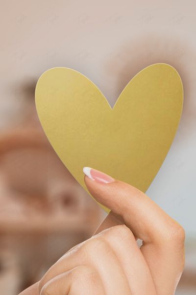 TUGİBU Χρυσό (χρυσό κίτρινο) Σετ αυτοκόλλητο καρδιάς Αυτοκόλλητο τοίχου παιδικού δωματίου 100 τμχ