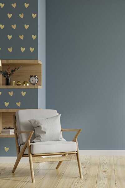 TUGİBU Gold Heart Sticker Set Kids Room Wall Sticker 100 Pieces