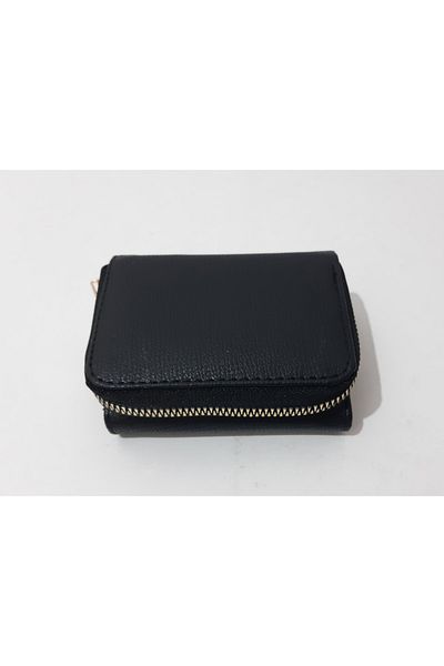 renkli çiçekler Portofel de dama Mini portofel de dama de culoare neagra convenabil