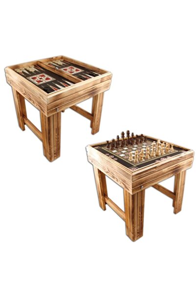 Star Oyun Ayaklı Sedef Tavla-satranç Seti