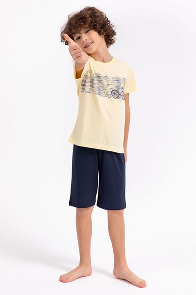 ROLY POLY Rolypoly Boy Bermuda Suit - Light Yellow