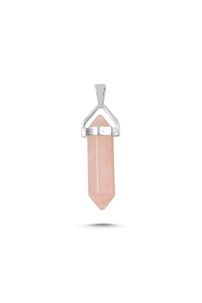 CAYKA Quartz Pink Natural Love Stone Unisex Necklace Free Shipping Real Natural Stone