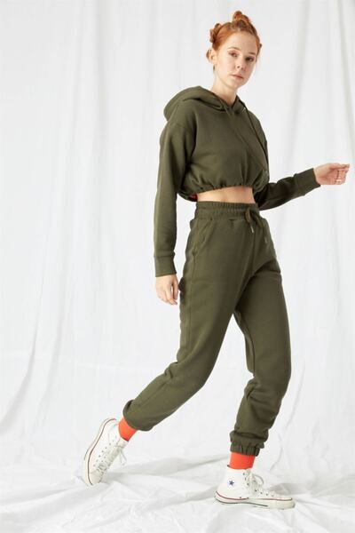 gothamvibes Γυναικεία φούτερ Jogger Khaki