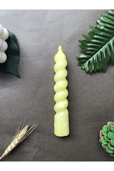 Elif Design Burgu Şamdan Mumu Tombik Kokulu Burgu Mum Spiral Mum