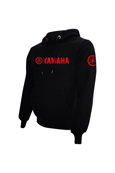 Prosev Yamaha Logolu Kanguru Ceplı Sweat Kırmızı