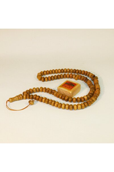 Sağlar El Sanatları Şimşir Ağacı 99'luk Namaz Tesbihi & Misk-i Amber Katı Esans