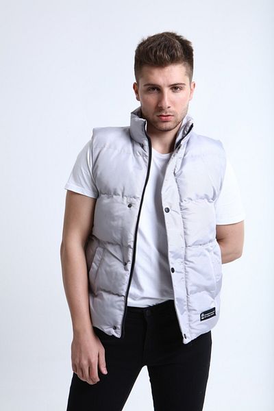 Fk class Crozvise Matte Fabric Puffer Vest Black