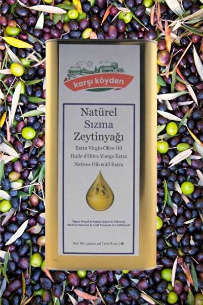 Karşı Köyden Olgun Hasat Natürel Sızma Zeytinyağı 5000ml - Teneke Kutu