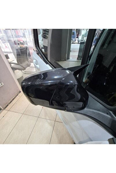 HYM TUNİNG Courier Yarasa Ayna Kapak, 2018 2021, Makyajlı, Parlak Siyah, Kury...