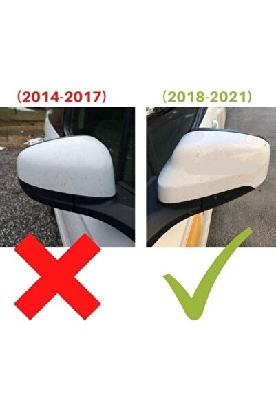 HYM TUNİNG Courier Yarasa Ayna Kapak, 2018 2021, Makyajlı, Parlak Siyah, Kurye Batman Yarasa Ayna
