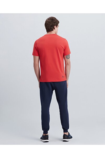 SKECHERS Ανδρικό μπλουζάκι με μεγάλο λογότυπο, κόκκινο μπλουζάκι