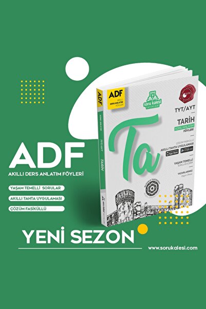 Soru Kalesi Yayınları Tyt-ayt Tarih Konu Anlatımı Adf Föyleri