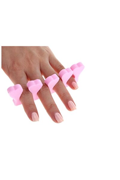 Tırnak Center 10 Adet Yumuşak Plastik Parmak Ayırıcı Aparatı Tırnak Oje Boyama Süsleme Sanat Pedikür Manikür Seti