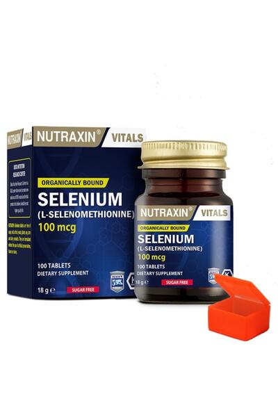 Nutraxin Selenium 100 mg 100 Tablets  Hap Kutusu