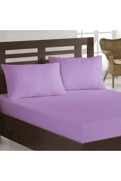 Nevin Acar Lilac Elastic Single Sheet Set