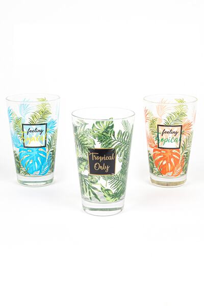 Rakle Tropic 3 lü Meşrubat Bardağı Seti
