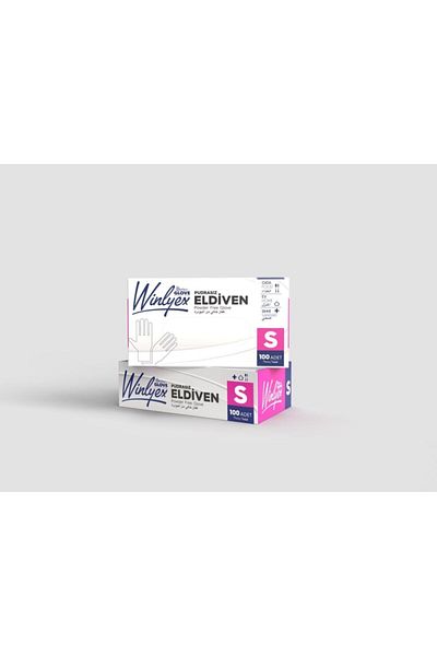Reflex Glove Winlyex Powder-Free Gloves 1 Pack (100 Pieces) White (Size s)