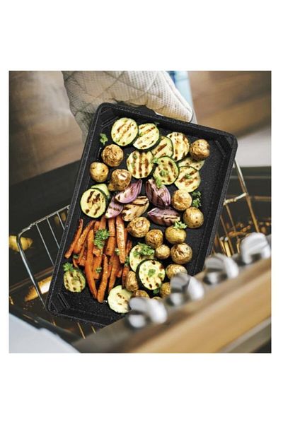 Taç Life Stove Μαντεμένιος Βαθύς Δίσκος Μαύρος Tac-7831 Fma00570