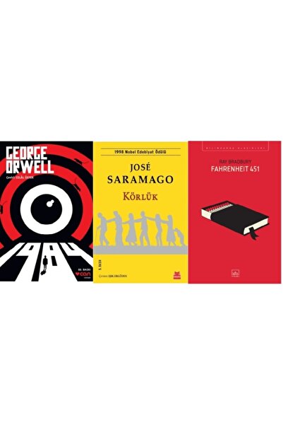 Can Yayınları 1984 - Körlük- Fahrenheit 451 ( 3 Kitap Set)