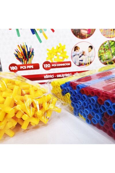 Ankatic Bamboo Sticks Intelligence Imagination And Power Educational 4D DIY Block 300 Pieces