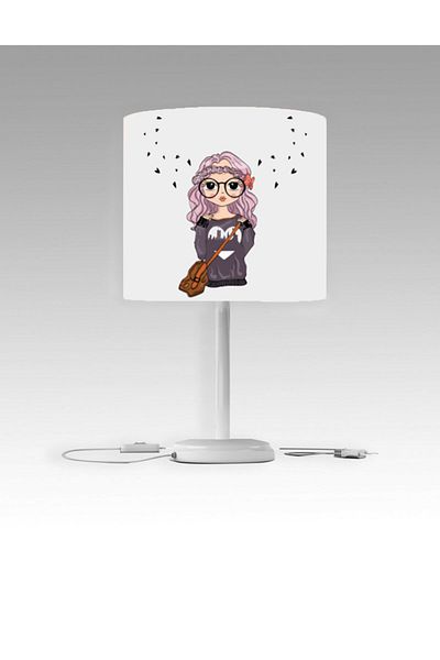 BAMBAŞKA MODA Pink Colored Child and Girl Lampshade