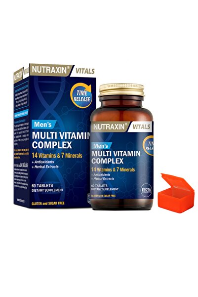 Nutraxin Multivitamin Complex Erkek 60 Tablets + Hap Kutusu Hediyeli