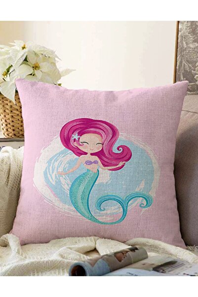 Realhomes Dvostrana ružičasta pozadina sa uzorkom sirene, digitalno štampana ...
