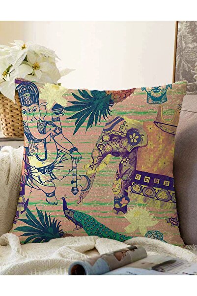 Realhomes Çift Taraflı Etnik Afrika Temalı Özel Tasarımlı Dekoratif Raşel Örm...